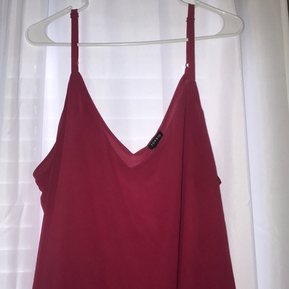Silk pink cami
